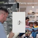 Lutron Toggler Incandescent/Halogen/LED/CFL Ivory Slide Dimmer Switch