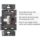 Lutron Toggler Incandescent/Halogen/LED/CFL Ivory Slide Dimmer Switch