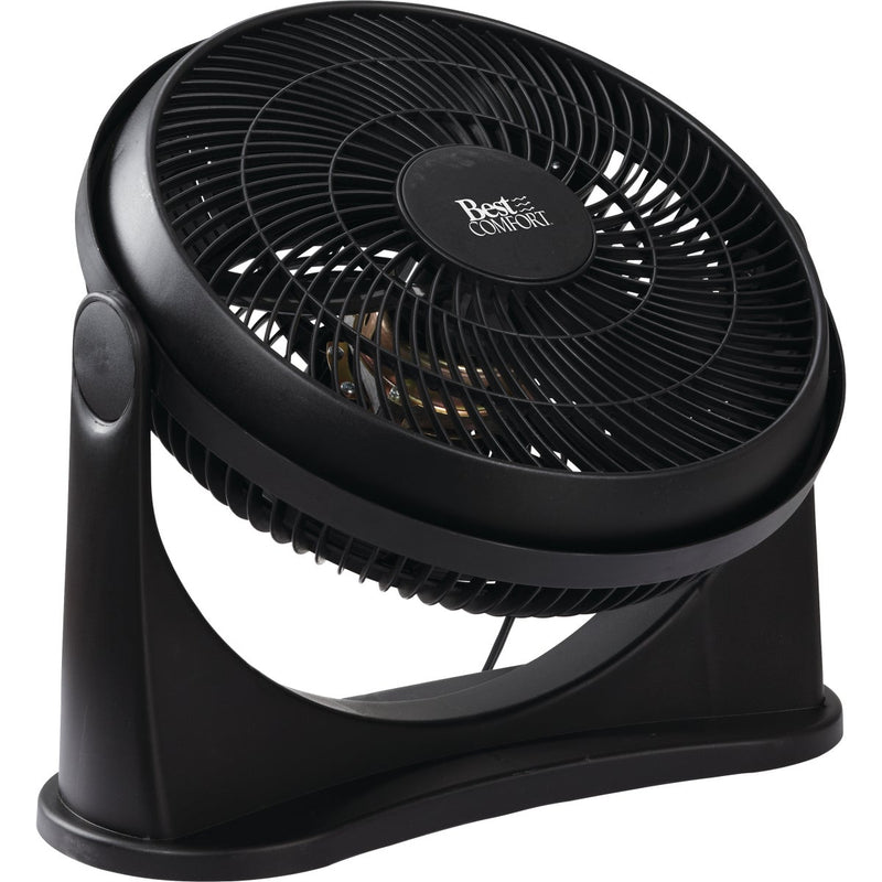 Best Comfort 12 In. 3-Speed Black Floor Fan