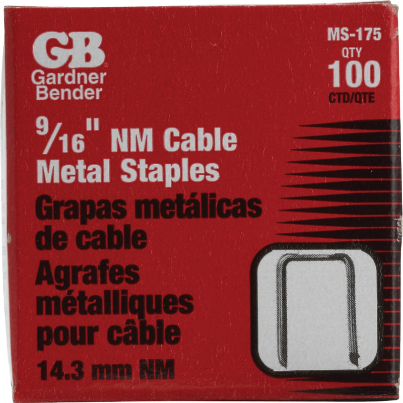 Gardner Bender 9/16 In. Metal Cable Staple (100-Count)