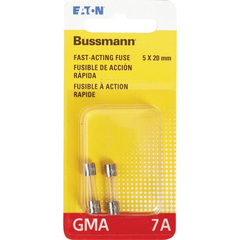 Bussmann 7A GMA Glass Tube Electronic Fuse (2-Pack)