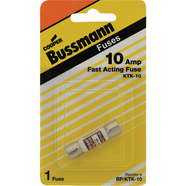 Bussmann 10A Limitron KTK Cartridge Heavy-Duty Cartridge Fuse