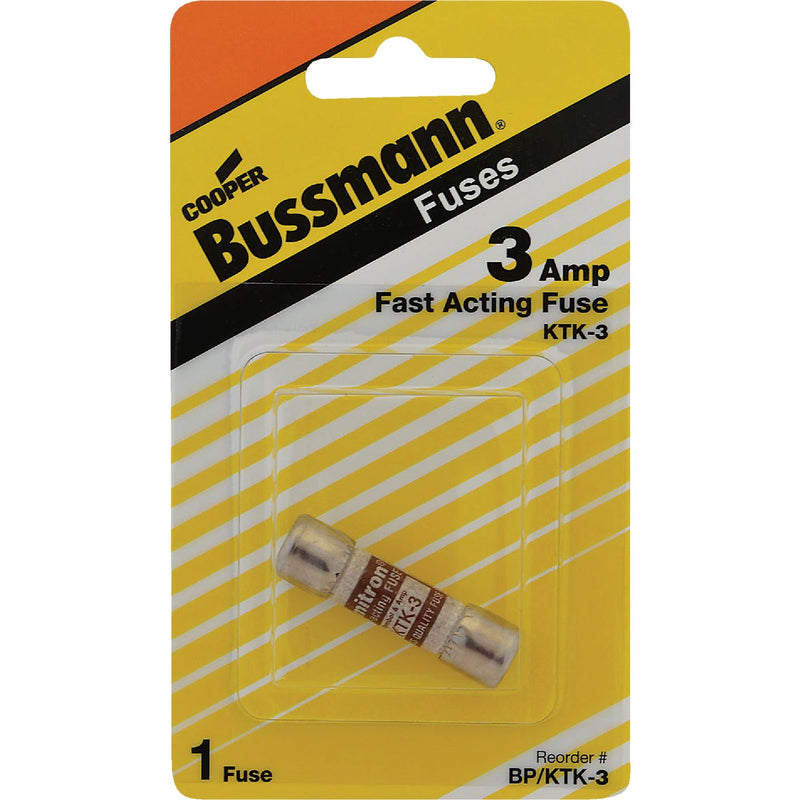 Bussmann 3A Limitron KTK Cartridge Heavy-Duty Cartridge Fuse