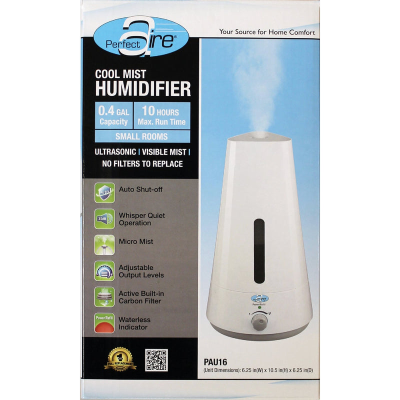 Perfect Aire 0.4 Gal. Capacity 107 Sq. Ft. Small Size Room Tabletop Cool Mist Humidifier