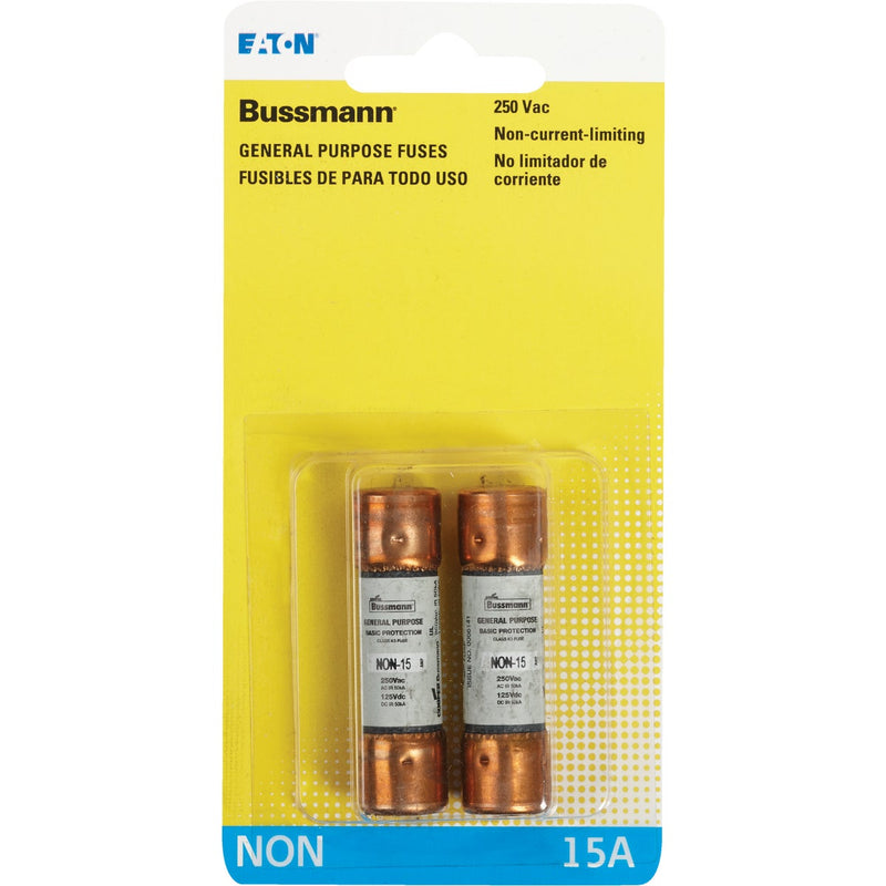 Bussmann 15A NON Cartridge General Purpose Cartridge Fuse (2-Pack)