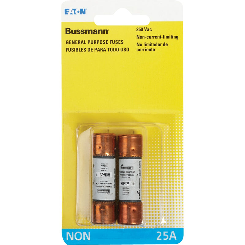 Bussmann 25A NON Cartridge General Purpose Cartridge Fuse (2-Pack)