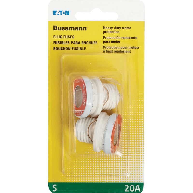 Bussmann 20A S Time-Delay Plug Fuse (2-Pack)