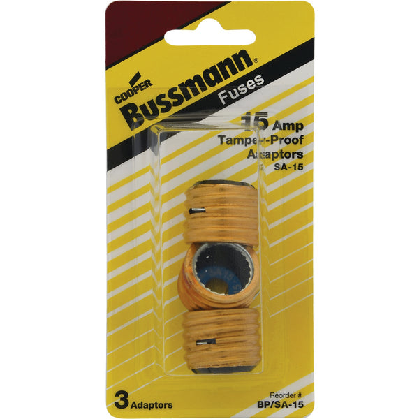 Bussmann Plug Rejection S-8, S-10, S-15 Fuse Adapter (3-Pack)