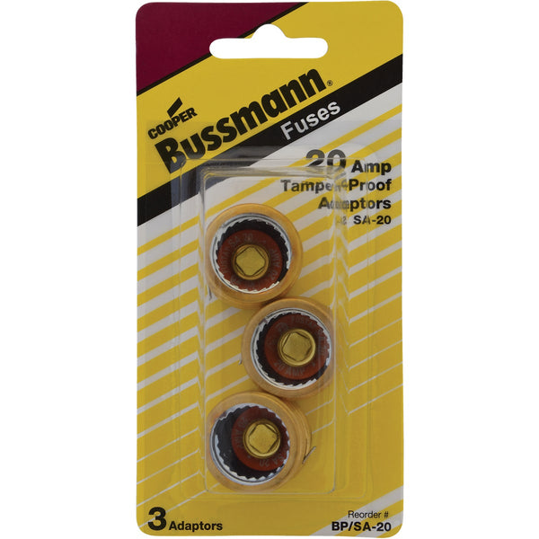 Bussmann Plug Rejection S-20 Fuse Adapter (3-Pack)