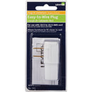 Leviton 15A 125V 2-Wire 2-Pole Easy Wire Cord Plug, White