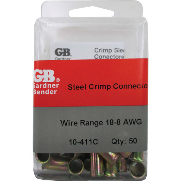 Gardner Bender 18 to 8 AWG Copper-to-Copper Zinc-Plated Steel Crimp Connector (50-Pack)