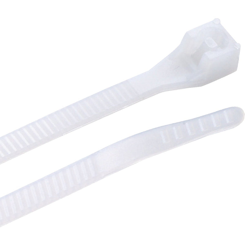 Gardner Bender DoubleLock 6 In. x 0.13 In. Natural Color Nylon Cable Tie (100-Pack)