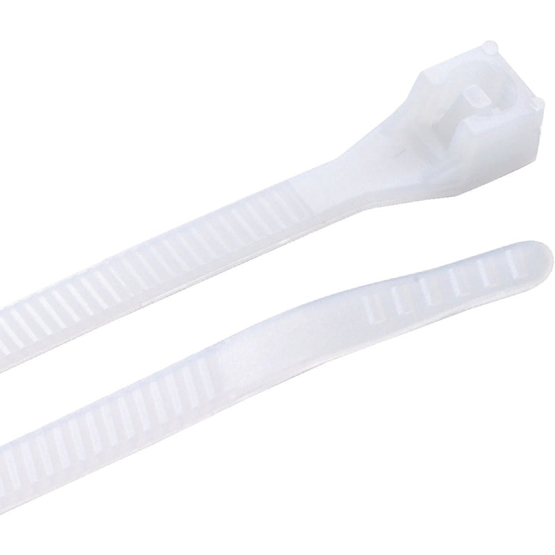 Gardner Bender DoubleLock 11 In. x 0.13 In. Natural Color Nylon Cable Tie (100-Pack)