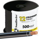 Southwire 500 Ft. 12 AWG Stranded Black THHN Electrical Wire