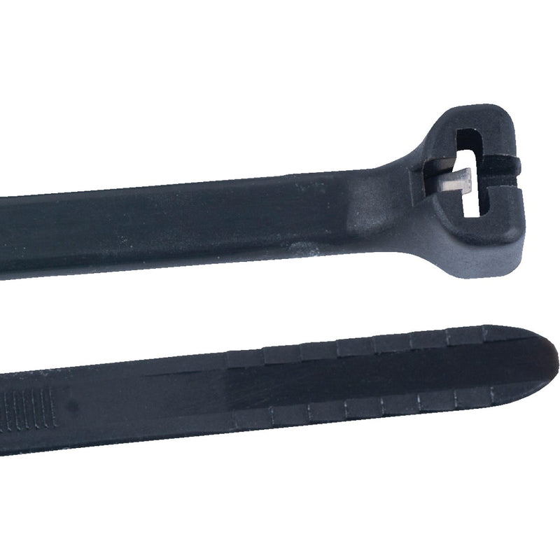 Gardner Bender 11 In. x 0.17 In. Black Nylon Ultra Violet Cable Tie (100-Pack)