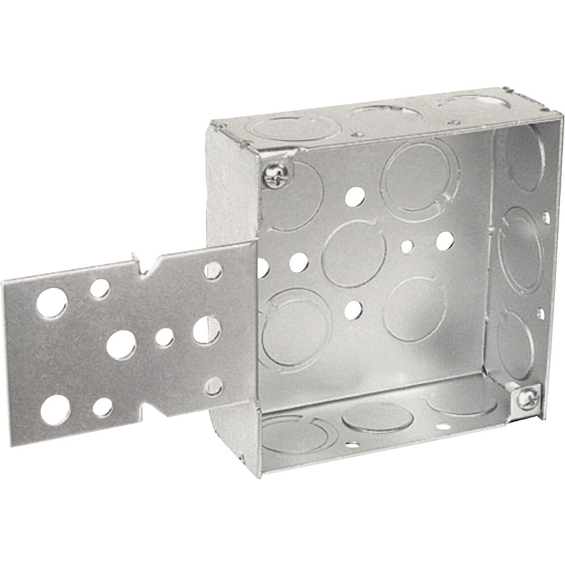 Southwire B Bracket Mount 4 In. x 4 In. Square Box with Off-Center Knockouts