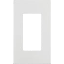 Leviton Decora Plus 1-Gang Poly Carbonate Screwless Decorator Wall Plate, White