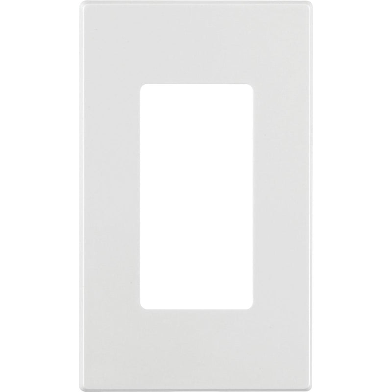 Leviton Decora Plus 1-Gang Poly Carbonate Screwless Decorator Wall Plate, White