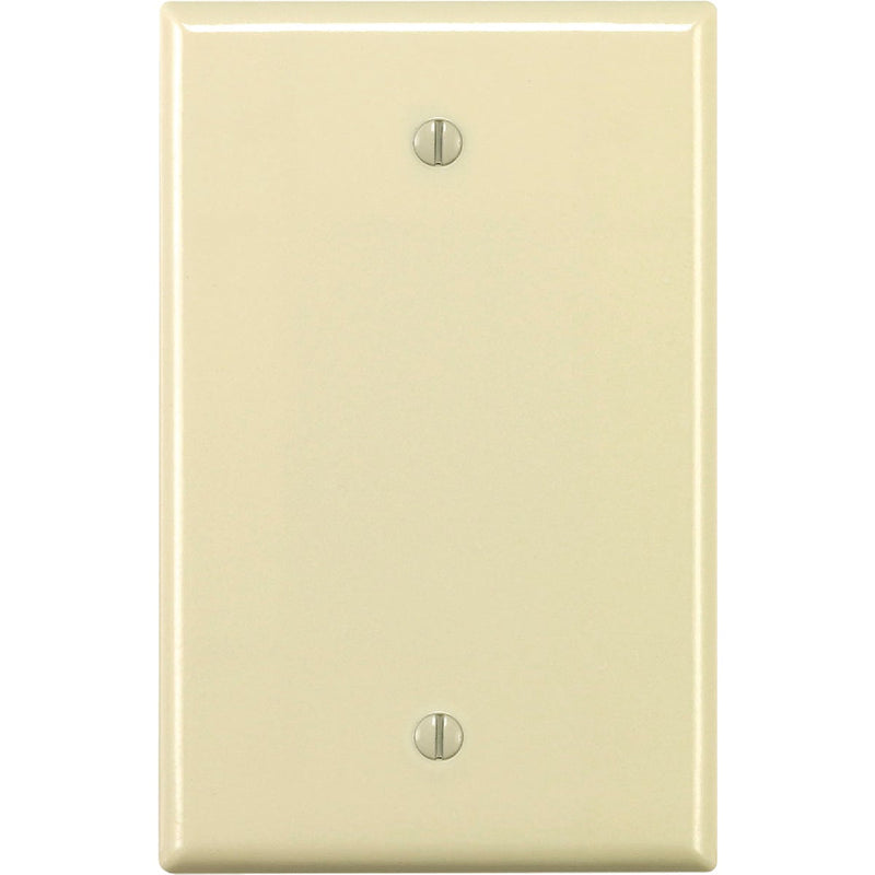 Leviton 1-Gang Midway Thermoset Blank Wall Plate, Light Almond