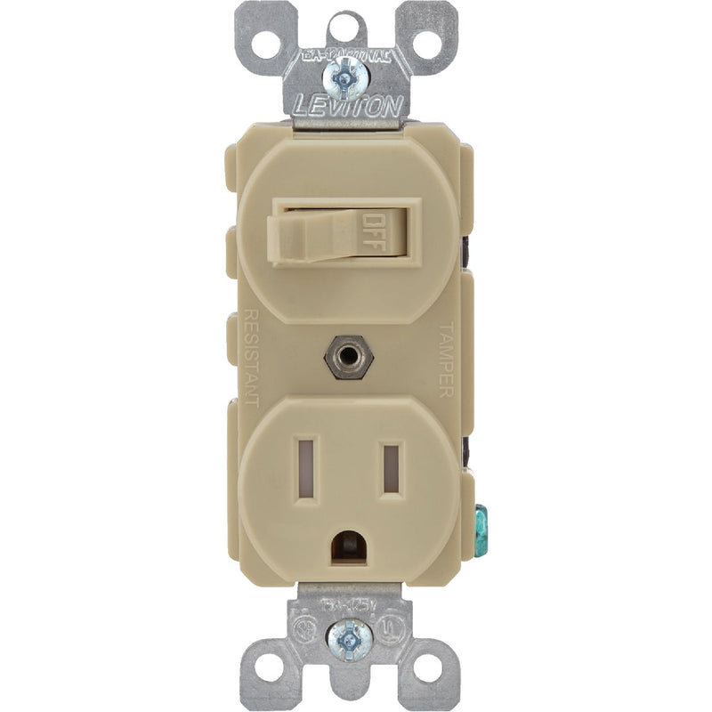 Leviton Ivory 15A Commercial Grade Switch & Outlet