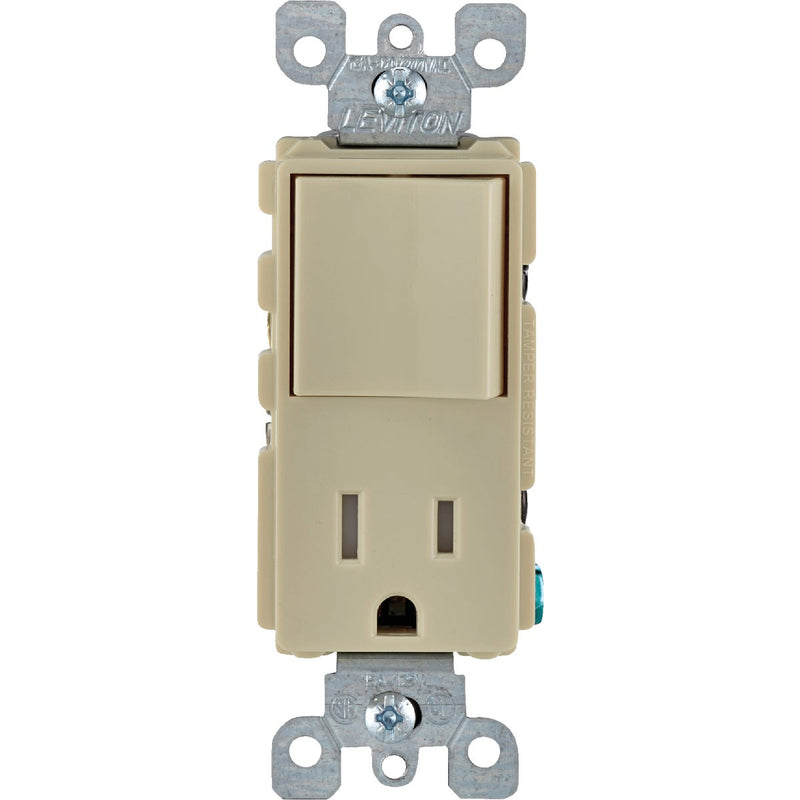 Leviton Decora Ivory 15A Switch & Outlet