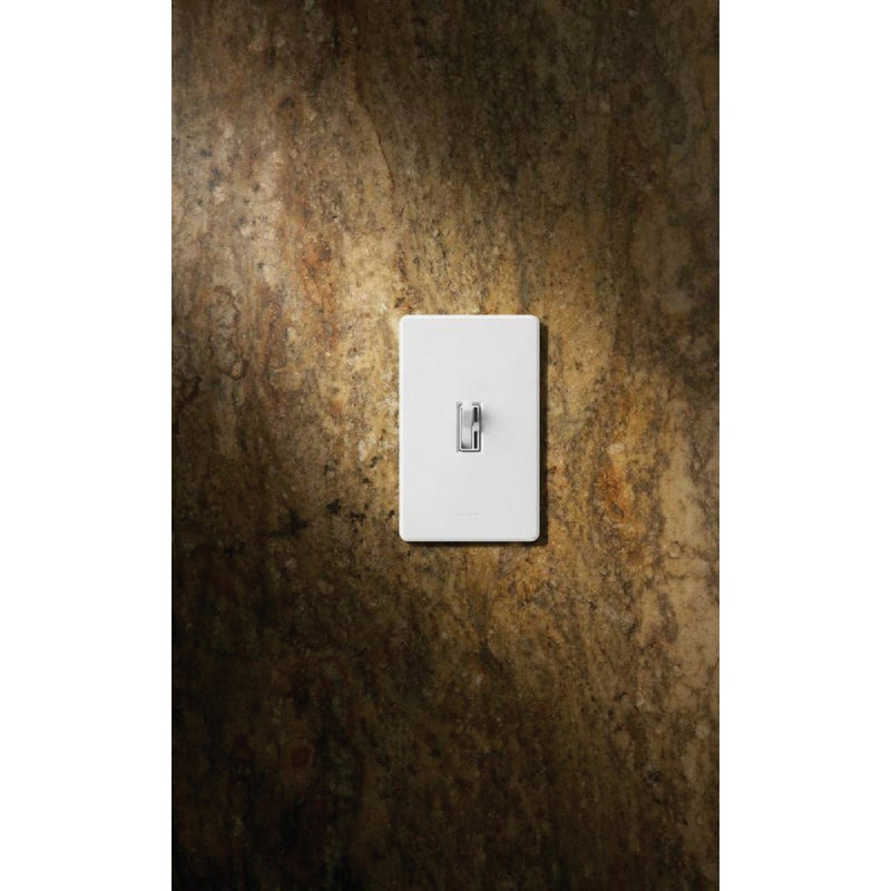 Lutron Toggler Incandescent/Halogen/LED/CFL Light Almond Slide Dimmer Switch