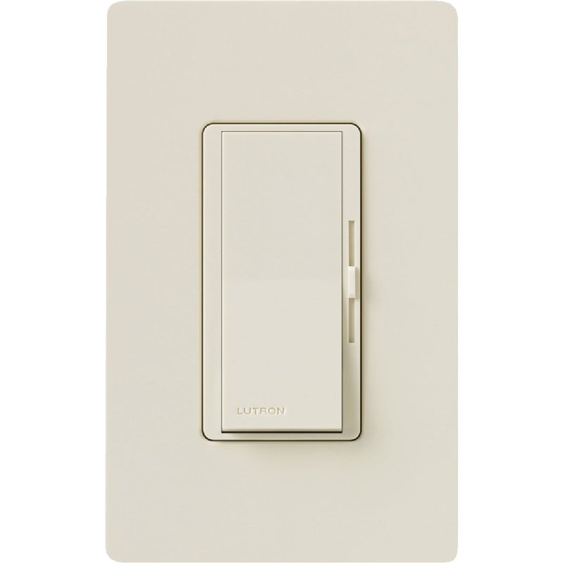 Lutron Diva Incandescent/Halogen/LED/CFL Light Almond Slide Dimmer Switch