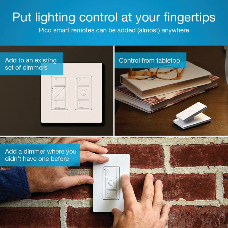 Lutron Caseta White 120V 1.25A Wireless Dimmer