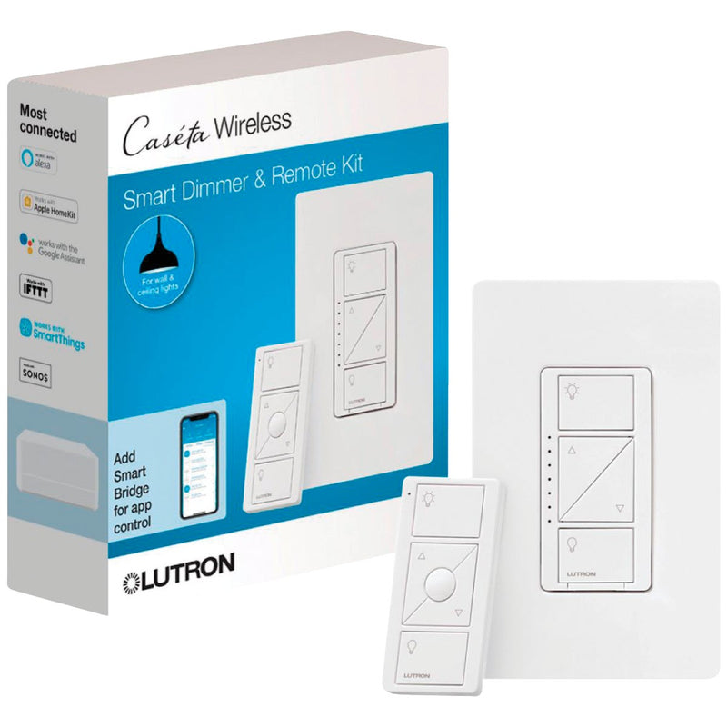 Lutron Caseta White 120V 1.25A Wireless Dimmer