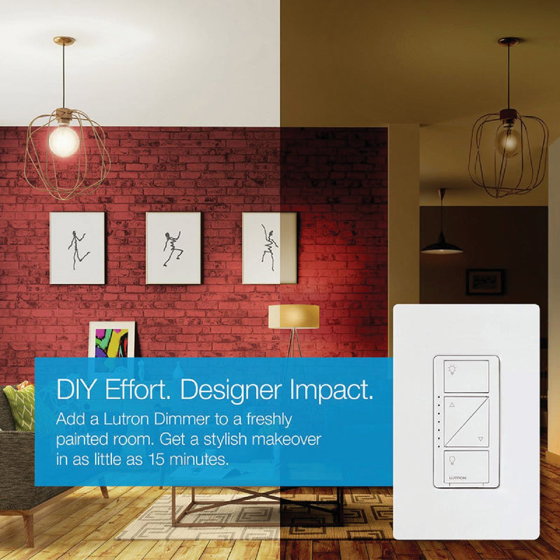 Lutron Caseta White 120V 1.25A Wireless Dimmer