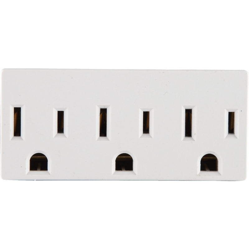 Leviton White 15A 3-Outlet Tap