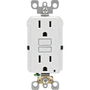 Leviton SmartlockPro Self-Test 15A White Residential Grade Rounded Corner 5-15R GFCI Outlet