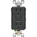 Leviton SmartlockPro Self-Test 15A Black Residential Grade Rounded Corner 5-15R GFCI Outlet