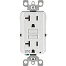 Leviton SmartlockPro Self-Test 20A White Residential Grade Tamper & Weather Resistant 5-20R GFCI Outlet