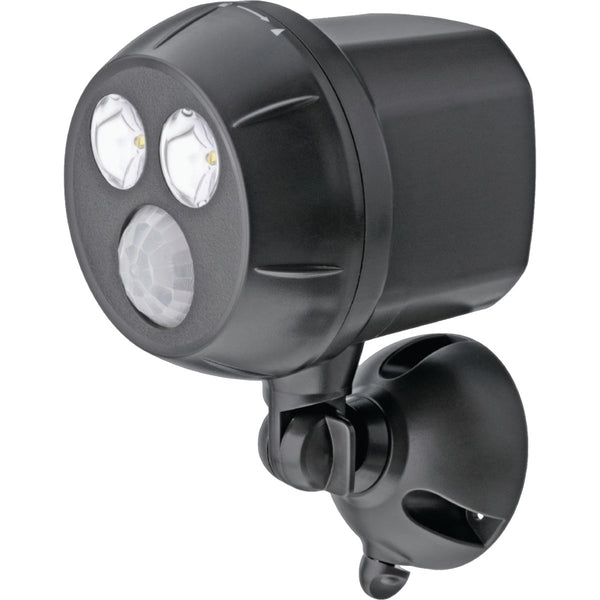 Mr. Beams UltraBright 300-Lumen Brown Motion Sensing/Dusk-To-Dawn Spotlight Outdoor Battery Operated LED Light Fixture