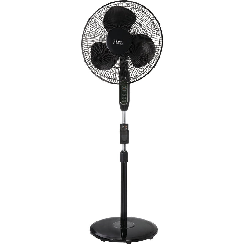 Best Comfort 16 In. 3-Speed 42 In. to 50 In. H. Oscillating Pedestal Fan with Remote Control