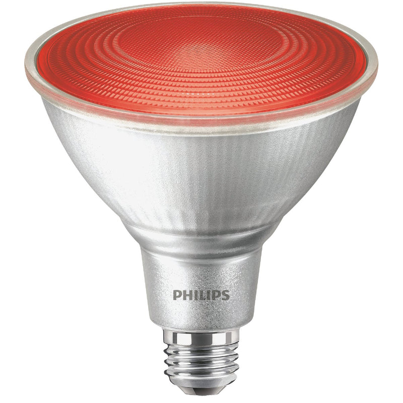 Philips 100W Equivalent Red PAR38 Medium LED Floodlight Light Bulb