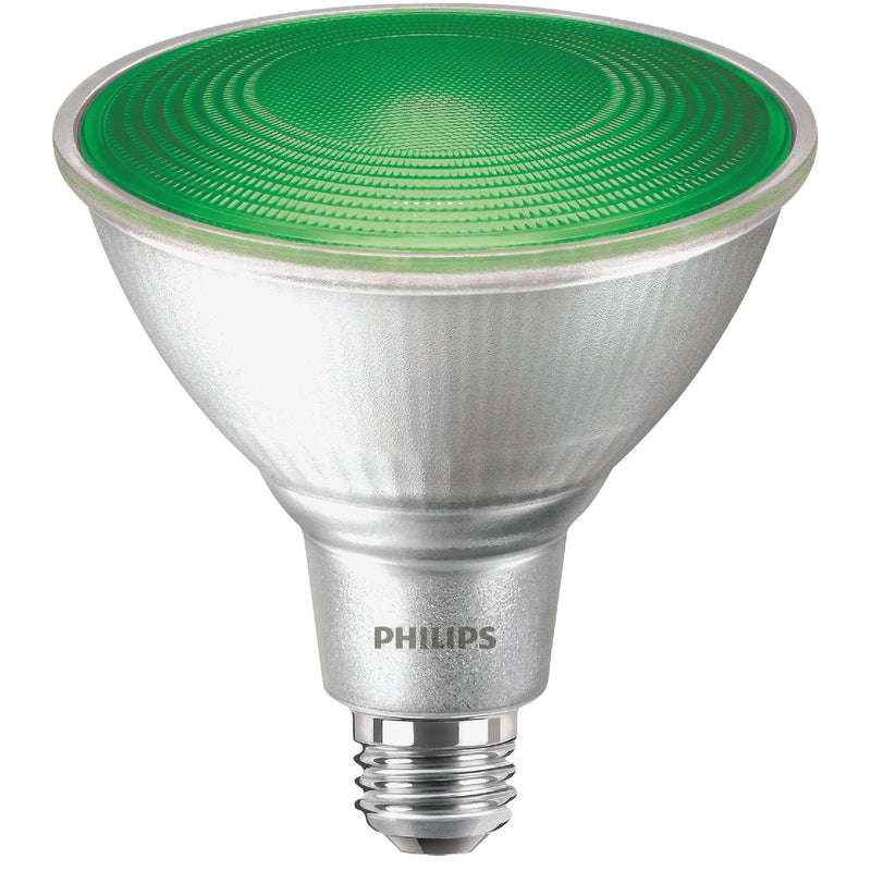 Philips 100W Equivalent Green PAR38 Medium LED Floodlight Light Bulb