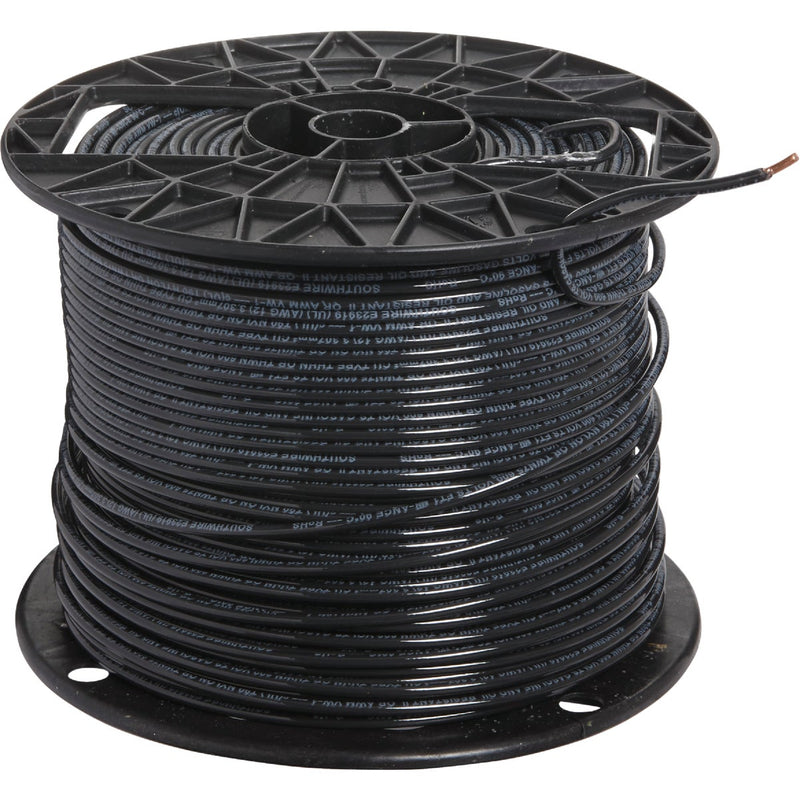 Southwire 500 Ft. 12 AWG Solid Black THHN Electrical Wire