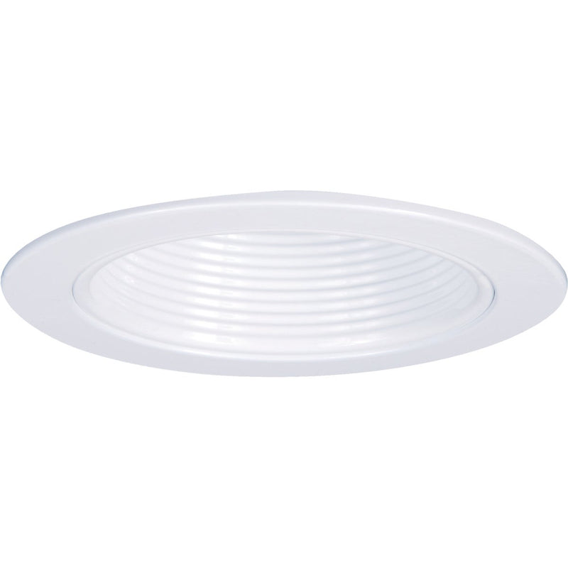 Halo 4 In. White Step Baffle Recessed Fixture Trim