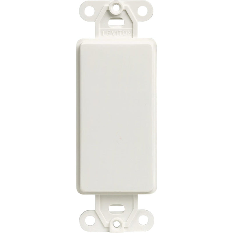 Leviton Decora QuickPort White Blank Wall Plate Insert