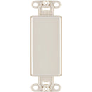 Leviton Decora QuickPort Light Almond Blank Wall Plate Insert