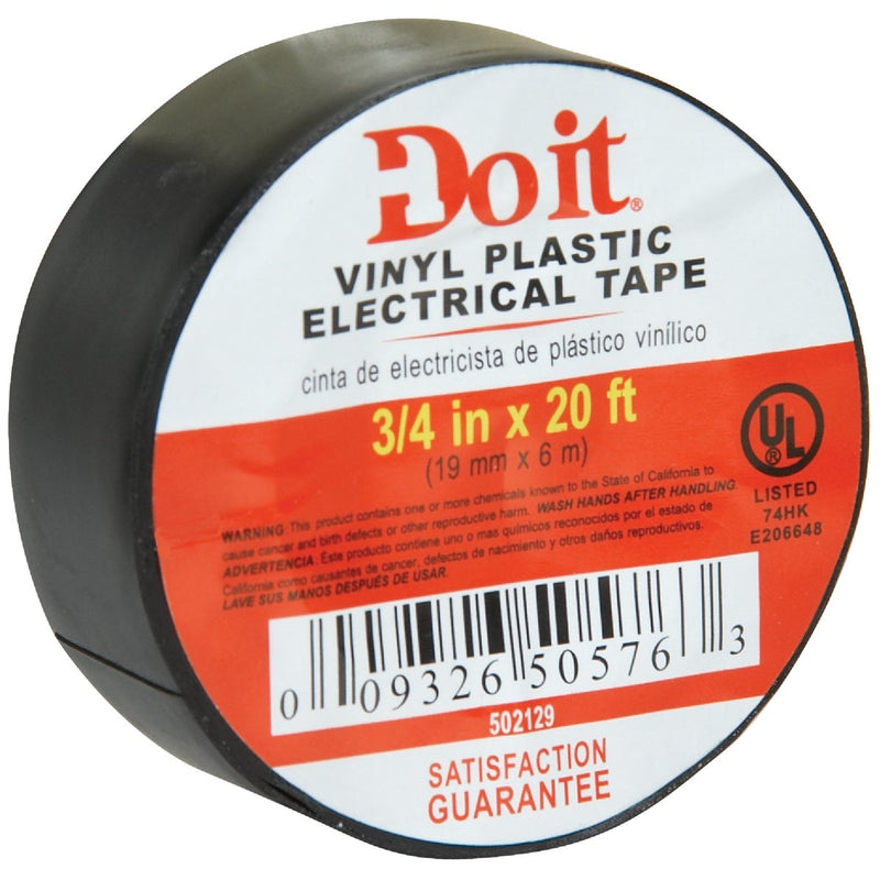 Do it General Purpose 3/4 In. x 20 Ft. Black Electrical Tape