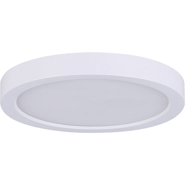 Canarm 11 In. White LED Round Disc Flush Mount Light Fixture