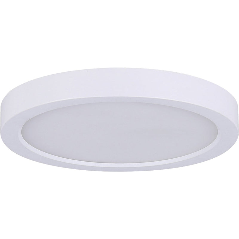 Canarm 11 In. White LED Round Disc Flush Mount Light Fixture