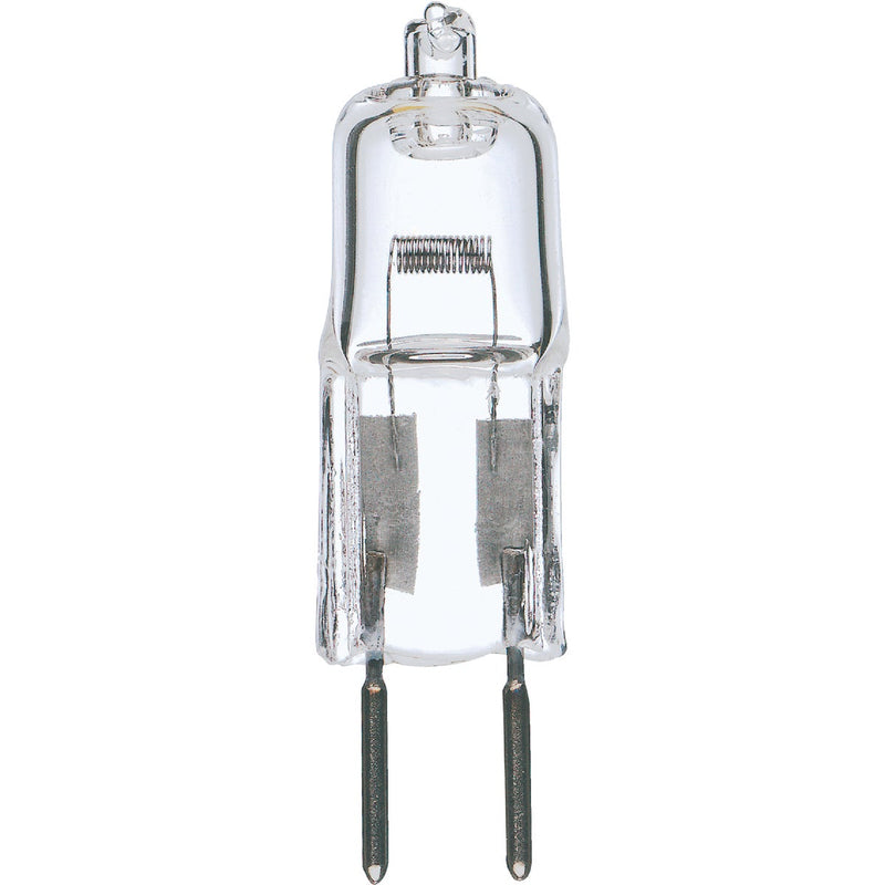 Satco 50W 12V Clear Bi-Pin GY6.35 Base T4 Halogen Special Purpose Light Bulb