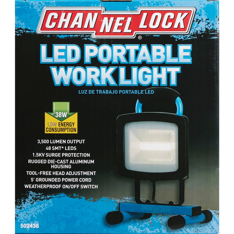 Channellock 3500 Lm. LED H-Stand Portable Work Light