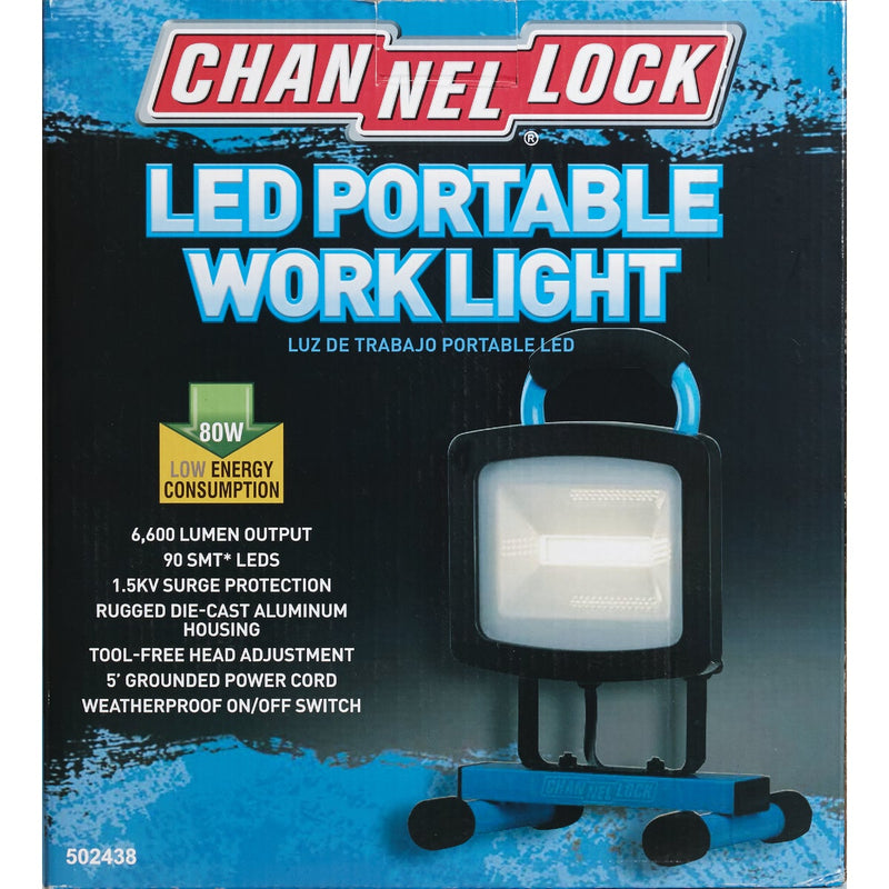 Channellock 6600 Lm. LED H-Stand Portable Work Light