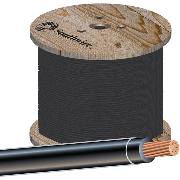 Southwire 500 Ft. 14 AWG Stranded Black THHN Electrical Wire