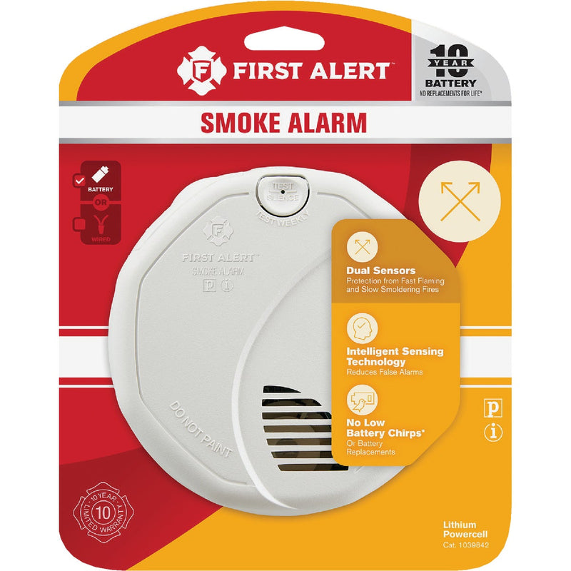 First Alert 10-Year Sealed Battery Photoelectric/Ionization Smoke Alarm